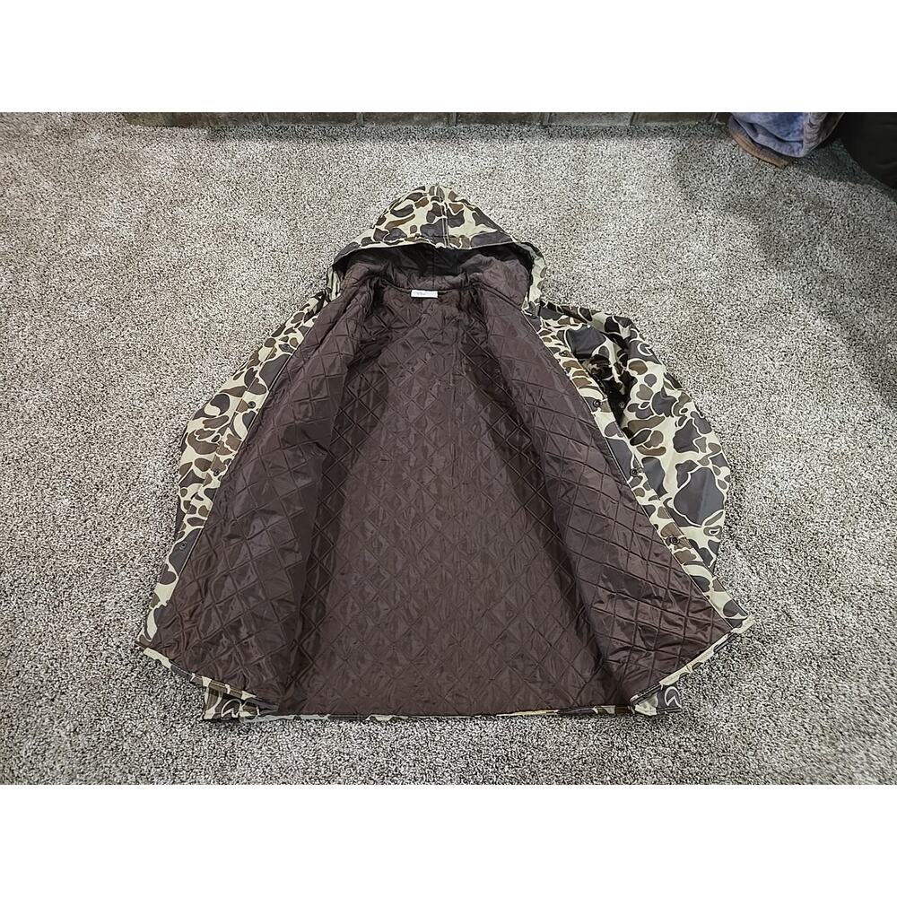 Winchester NOS Vtg 80s Frog Skin Camo Duck Hunting Parka Jacket Mens Sz Large - Picture 3 of 12